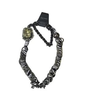 Fashion Jewelry, Long Necklace, Zebra Print